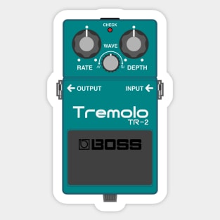 Boss TR-2 Tremelo Guitar Effect Pedal Sticker